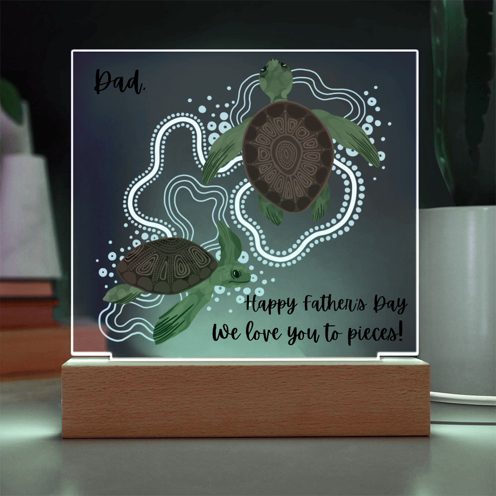 Acrylic square Plaque/Happy Father's Day