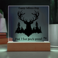 Acrylic Square Plaque/Big Buck/Happy Father's Day