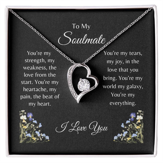 To My Soulmate / Forever Love Necklace