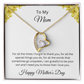 Forever Love Necklace/ To My Mom Happy Mother's Day Love Son