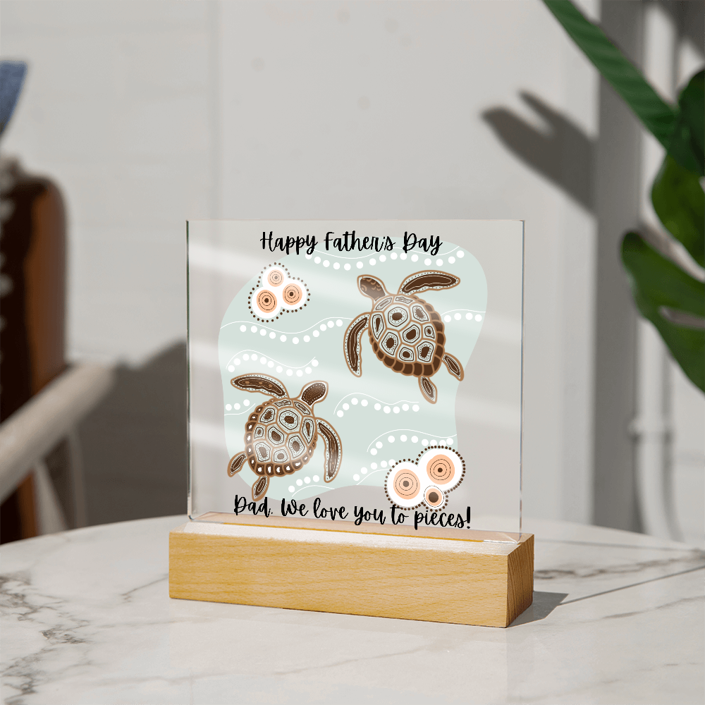 Acrylic Square Plaque/Happy Father's Day