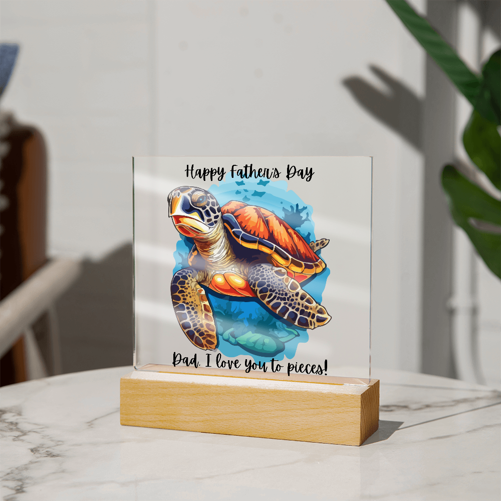 Acrylic Square Plaque/Happy Father's Day