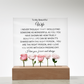 Acrylic Square Plaque/BTM Roses/To My Beautiful Wife