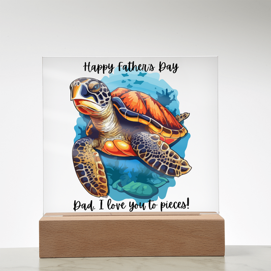 Acrylic Square Plaque/Happy Father's Day