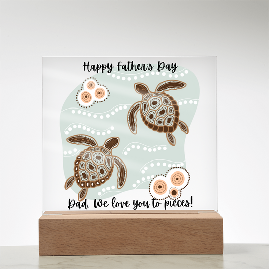 Acrylic Square Plaque/Happy Father's Day