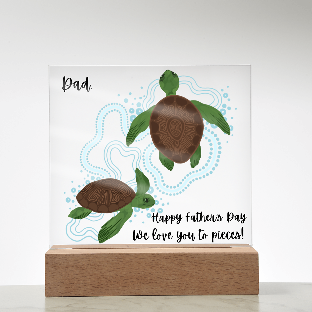 Acrylic square Plaque/Happy Father's Day