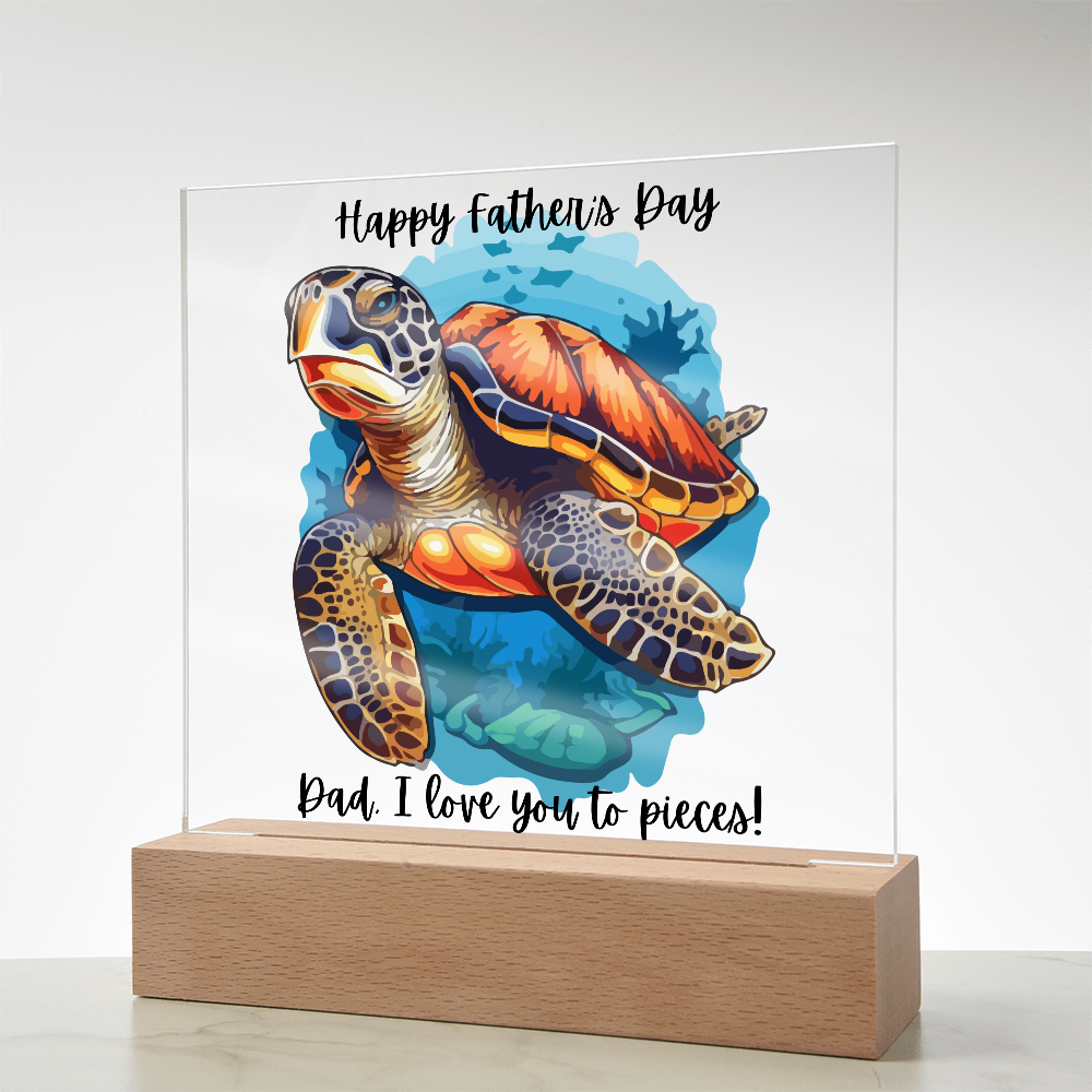 Acrylic Square Plaque/Happy Father's Day