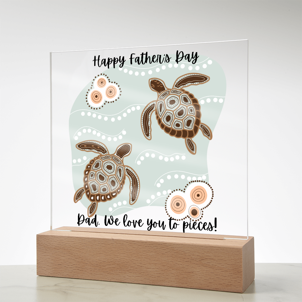 Acrylic Square Plaque/Happy Father's Day