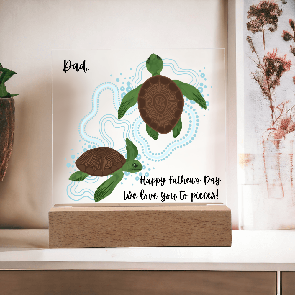 Acrylic square Plaque/Happy Father's Day