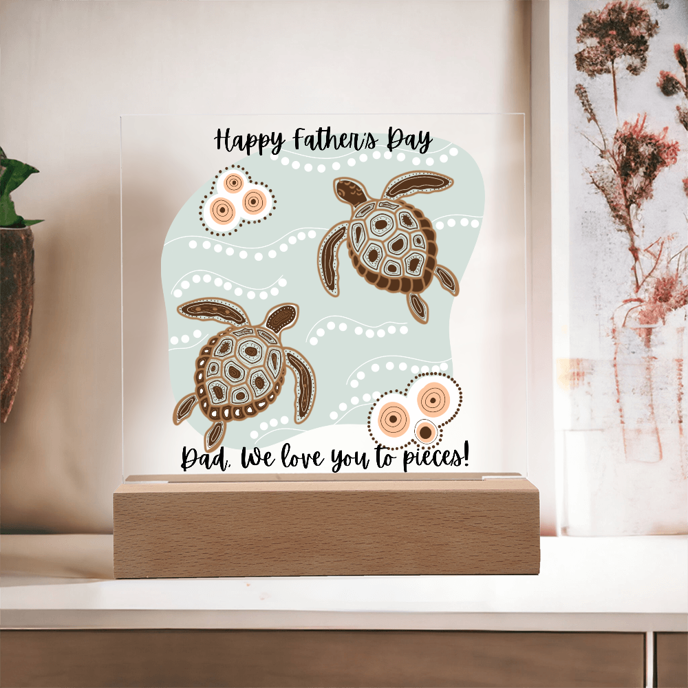 Acrylic Square Plaque/Happy Father's Day