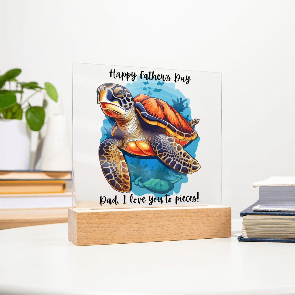 Acrylic Square Plaque/Happy Father's Day