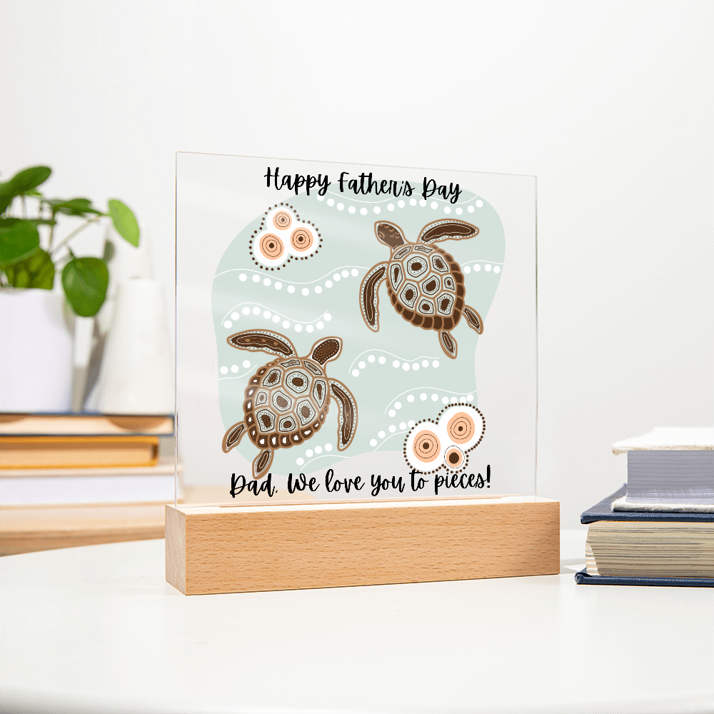 Acrylic Square Plaque/Happy Father's Day