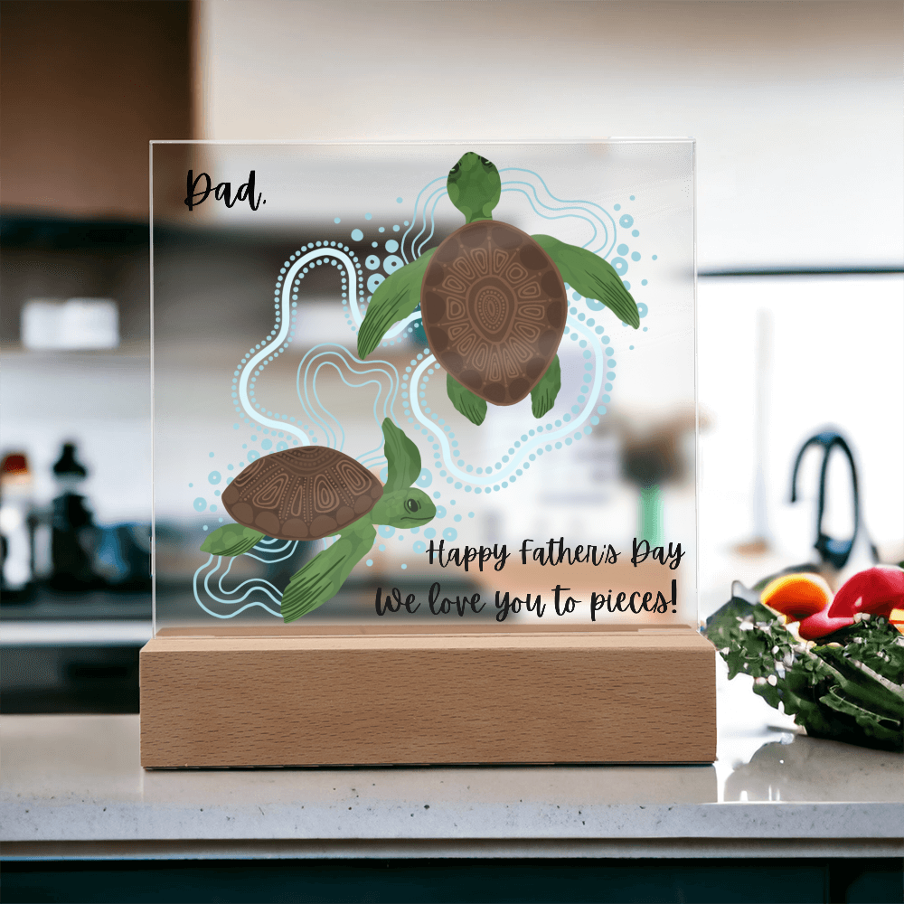 Acrylic square Plaque/Happy Father's Day