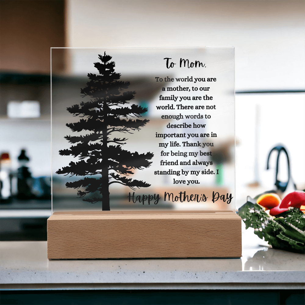 Acrylic square Plaque/Happy Mother's Day