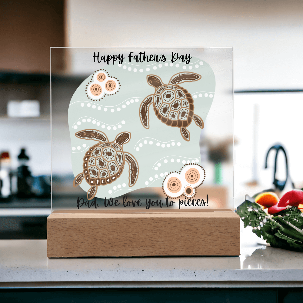 Acrylic Square Plaque/Happy Father's Day