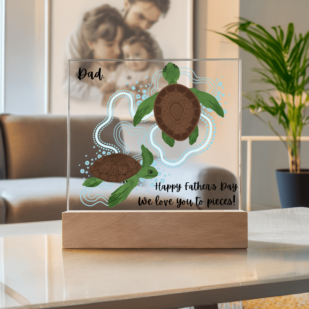 Acrylic square Plaque/Happy Father's Day