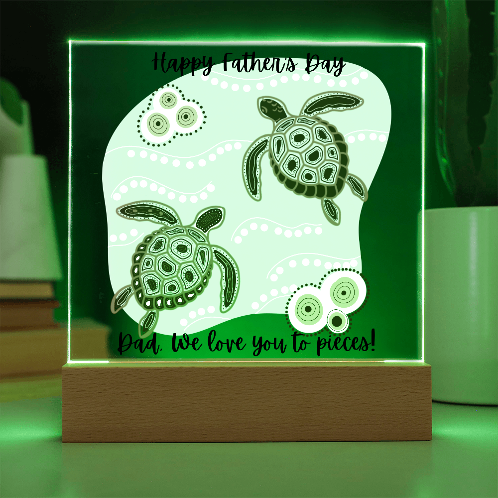 Acrylic Square Plaque/Happy Father's Day