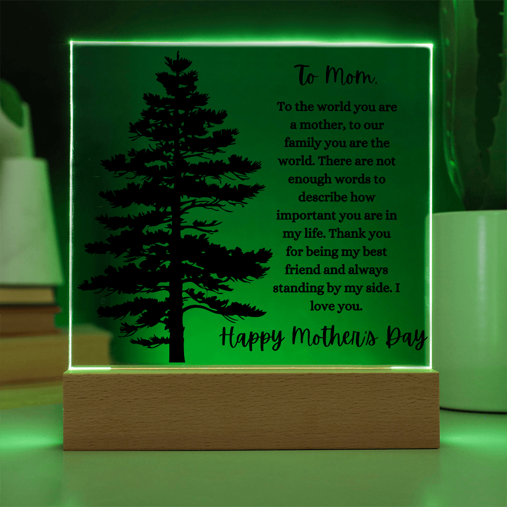 Acrylic square Plaque/Happy Mother's Day