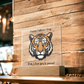Acrylic Square Plaque/Tiger/Happy Father's Day Dad, I love you to pieces!