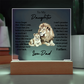 Acrylic Square Plaque /To Daughter Love Dad